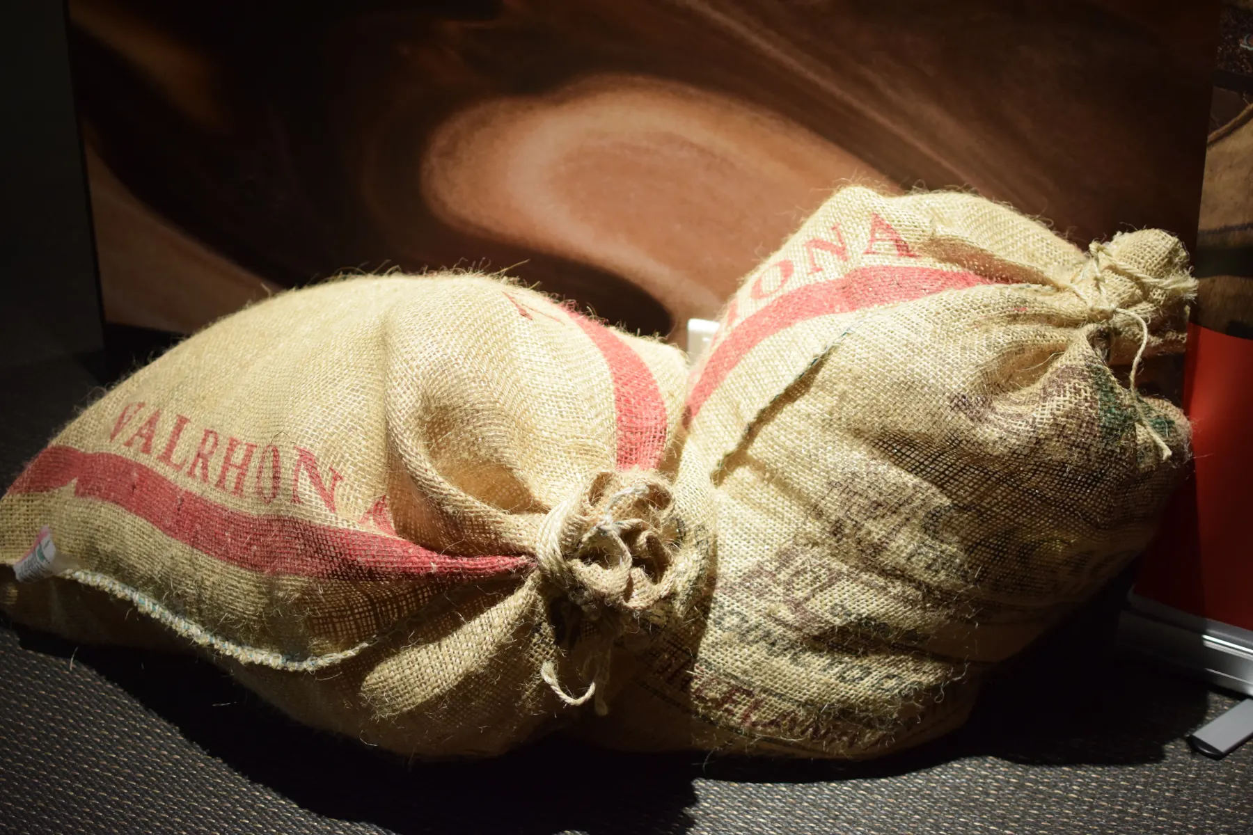 Sac de chocolat à la Cité du Chocolat Valhrona