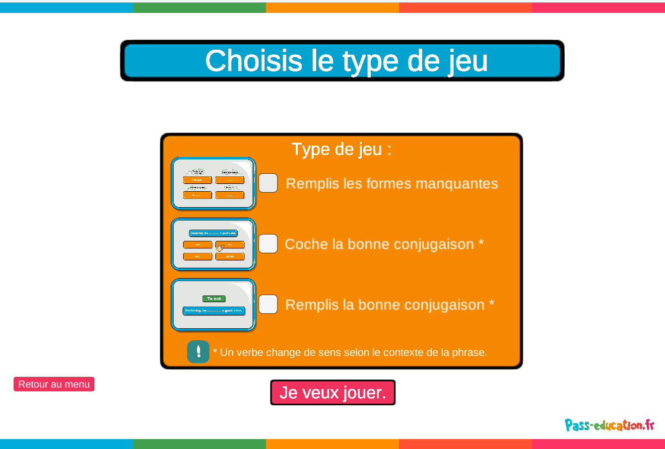 verbes irréguliers anglais