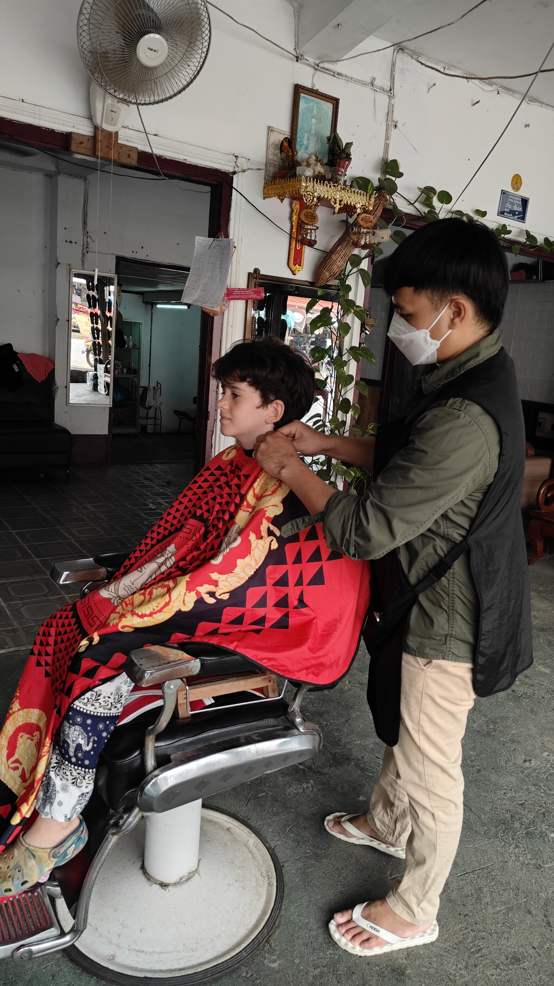 Luang Prabang.- coiffeur